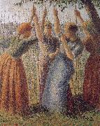 Camille Pissarro Woman under the bean frame oil painting picture wholesale